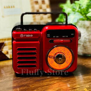 防災用マルチラジオ（レッド）　緊急時補助機能付