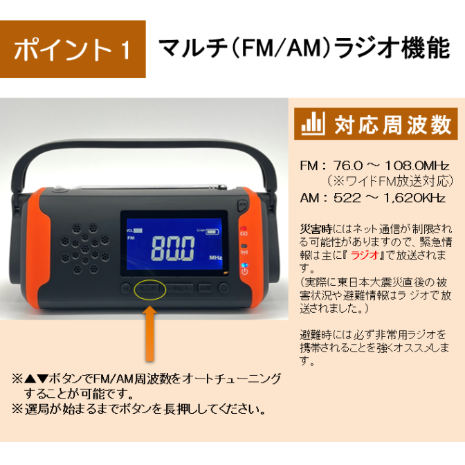 ❤防災士イチオシ❣17もの機能を備えた超多機能な防災ラジオ
